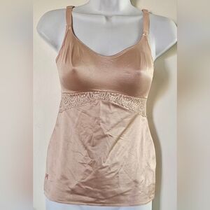 Ruby Ribbon Blush Satin Chemise